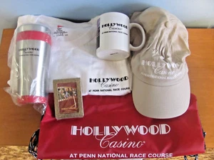 HOLLYWOOD CASINO TRAVEL CUP, CARDS, CAP, BACKPACK, COFFEE MUG & TEE SHIRT SZ XL - Picture 1 of 5
