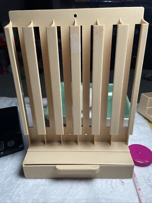 Vintage Light Taupe Lucite Thread Spool Holder - Image 1 of 4