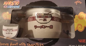 Naruto Ramen Bowl w/Chopsticks 14 Ounce Anime Ramen Bowl Shippuden NOS in Box - Picture 1 of 8