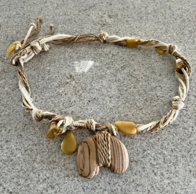 Vintage Knotted & Braided Embellished Rope Adjustable Belt - Image 1 of 4