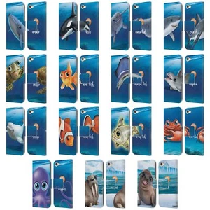 ANIMAL CLUB INTERNATIONAL UNDERWATER LEATHER BOOK CASE FOR APPLE iPOD TOUCH MP3 - Picture 1 of 7