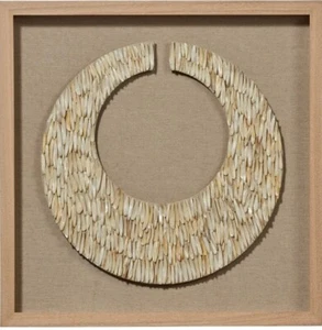 Jamie Young Circe Shell Wall Art in Off White w/ Wood Frame … - Picture 1 of 3