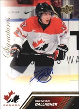 2013-14 Upper Deck Team Canada Autographs #196 Brendan Gallagher H