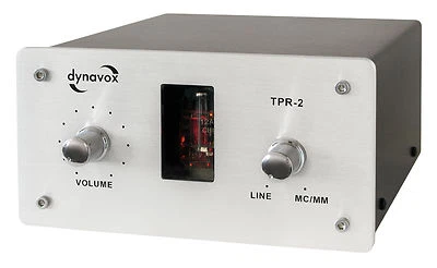 Dynavox Tpr-2 Sound Converter Preamp Phonoverstärker Argento Tubo - Immagine 1 di 4