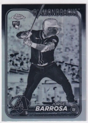 2024 Topps Chrome Update Jorge Barrosa nRC Negative Ref #USC163 D'Backs PWE - Image 1 of 2