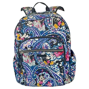 VERA BRADLEY DISNEY PARKS Backpack Mickey Whimsical Paisley Collection Campus - Picture 1 of 17