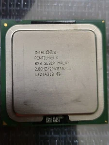 Intel Pentium D 820 SL8CP (2.80GHz, 2MB, 800MHz) LGA775 CPU Processor - Picture 1 of 3