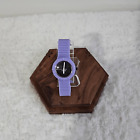 Hip Hop Purple Silicone Band Watch New Battery
