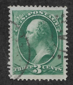 US #184  (1878) 3c George Washington - Used - VF/XF - Picture 1 of 2
