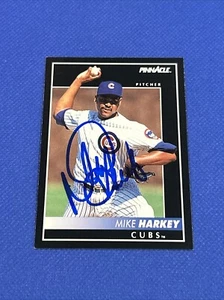 Mike Harkey Signed 1992 Score Pinnacle Card Autograph Auto #197 - Picture 1 of 6