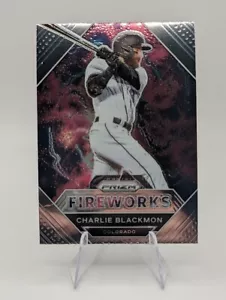 Charlie Blackmon 2021 Panini Prizm Fireworks Insert #FW6 Rockies - Picture 1 of 2