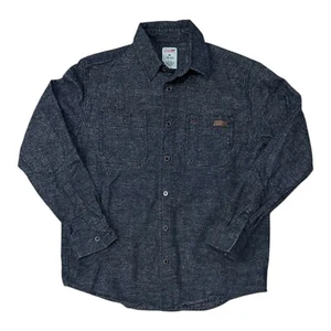 Genuine Dickies Men's Shirt Knit Flannel Button Up Long Sleeve Size M (38-40) - Picture 1 of 6