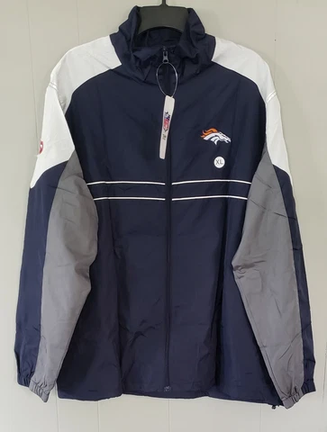 Dunbrooke Men's NFL Team Denver Broncos SI Full-Zip Windbreaker Jacket Size XL Cover