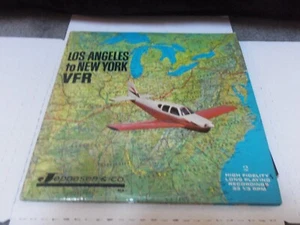 LOS ANGELES TO NEW YORK VFR An In-Flight Recording JEPPESON & CO 2XLP booklet j - Picture 1 of 4