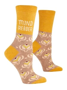 Blue Q Mind Reader Crew Socks UK 4-9 Great Gift Secret Santa Present - Picture 1 of 2