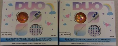 DUO 3 n 1 Body Sparkle, Gems & Lash Adhesive. Lot of 2. - Image 1 of 2