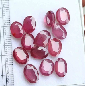 Natürlicher roter Rubin Edelstein oval facettierter Schliff 7*9,2 mm 31,70 ct lose Edelsteine - Bild 1 von 5