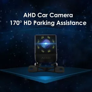 170° Car Reverse Rear View Camera Night Vision AHD Wired Cam Waterproof 8LEDS - Picture 1 of 8