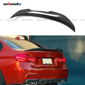PSM Style For BMW F30 F80 335i 328i Carbon Fiber Highkick Trunk Spoiler Wing Lip - Picture 1 of 14