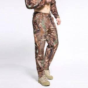 Waterproof Men's Soft Shell Cargo Trousers Military Camo Winter Casual Hiking - Picture 1 of 34