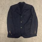 Polo Ralph Lauren Sport Coat Adult Size XL Blue Blazer Jacket Pima Cotton Mens