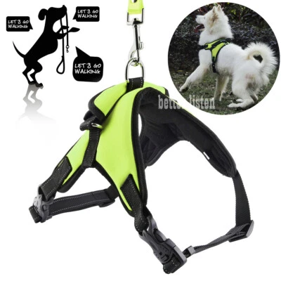 No Pull Adjustable Dog Vest Harness Leash Collar Set for Small/Medium/Large/XL - Image 1 of 4