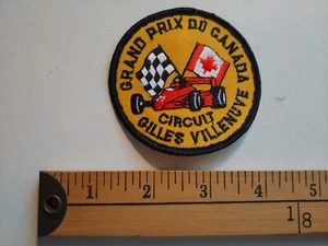 80S CANADA MONTREAL GRAND PRIX FORMULA 1 GILLES VILLENEUVE PATCH CREST RACING - Picture 1 of 1