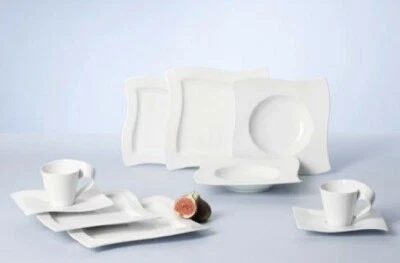 Villeroy & Boch - Dinner Plate Selection White Porcelain Salad / Soup / Side NEW - Image 1 of 4