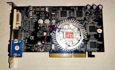 ATI 9600 AGP8X  128mb 128bit RV 350 TV OUT DVI Video Card - Image 1 of 4