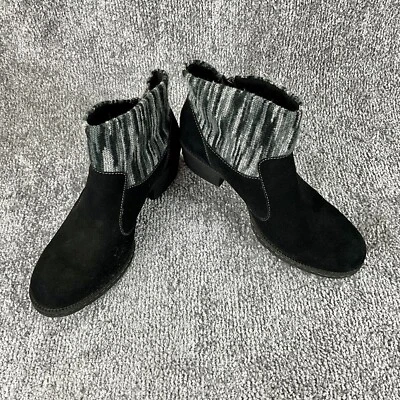 Женские Born B.O.C черный серый Charon ботинок замшевые ботинки Sz 8 М кожи молнии - Изображение 1 из 4