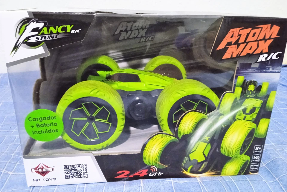 ATOM MAX FANCY Stunt R/C verde 2,4 GHz 1:16 usato - Immagine 1 di 4