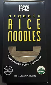 OCEANS HALO Organic Rice Noodle, 3(2.1oz/60gm) Net6.3 OZ (180g) - Picture 1 of 3