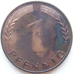 Münze Bank Deutscher Länder 1 Pfennig 1949 J in Polierte Platte 200 Exemplare - Picture 1 of 2