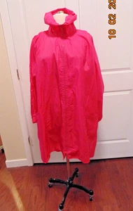 VTG. Jeste Windbreaker (90's) Nylon Hot Pink Dolman Sleeves Coat One Size -USA - Picture 1 of 7