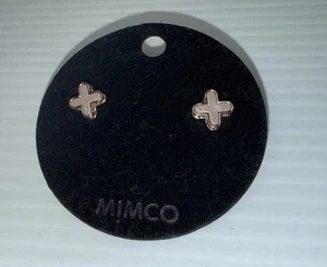 BRAND NEW MIMCO DREAMER PANCAKE STUD EARRINGS - Foto 1 di 3