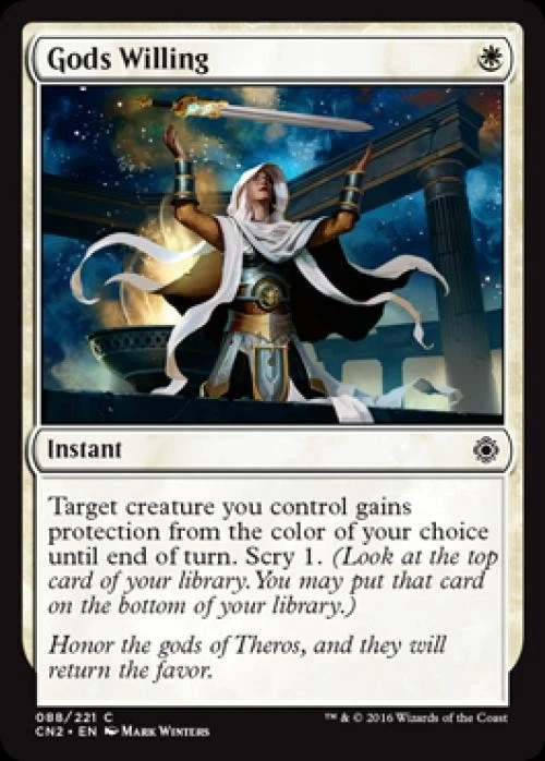Gods Willing -Foil Medium Play MTG Conspiracy: Take the Crown - Image 1 of 1
