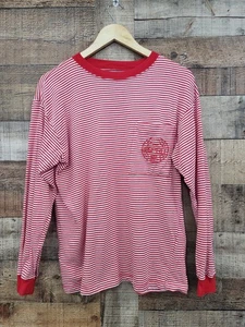 Vintage Esprit Long Sleeve T Shirt Red Striped Great Condition Sz M - Picture 1 of 4