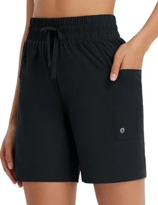 Women's 7" Athletic Shorts Quick Dry Running Workout Lightweight High Waisted... - Picture 1 of 7