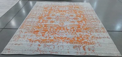 ORANGE / IVORY 8'-0" x 10'-0" Back Stain Rug, Reduced Price 1172790953 MAD603P-8 - Image 1 of 4