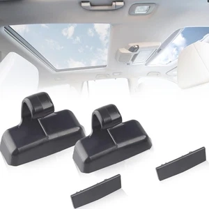 Rear Sun Shade Hook Clip with Cover Kit Black Compatible with Honda Pilot 2016-2 - Foto 1 di 2