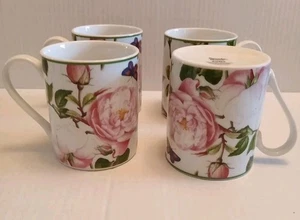 SPODE HOME ROSES MUG - 3 3/4" Lot Of 4 Mugs Coffee Cups - Picture 1 of 6