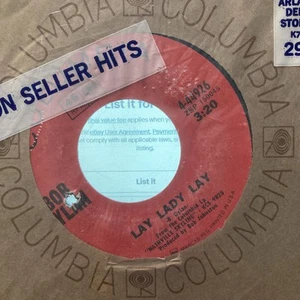 bob dylan sealed 45 rpm lay lady lay/peggy day-fr.1969 mint never played - Picture 1 of 13