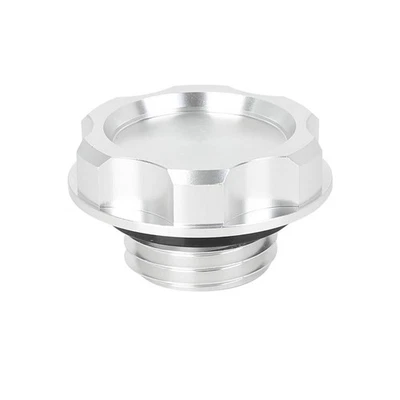 UXCELL Moteur Bouchon Remplissage Huile Capuchon Couverture Argenté pour Voiture