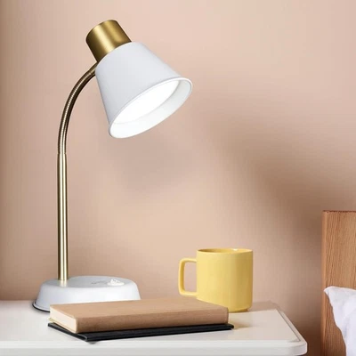OttLite Beam LED Desk Lamp White/Gold ClearSun Flexible Neck - NIB - Image 1 of 4