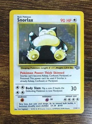 Jungle Snorlax 11/64 Holo Rare Pokemon Card NM - Image 1 of 4