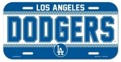 LA Dodgers Los Angeles License Plate Car Truck SUV Van Tag MLB Baseball USA WS - Image 1 of 1