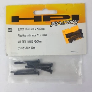 HPI Racing Button Head Screw M3x30mm Black 6 pcs Part Number Z509 New - Picture 1 of 3