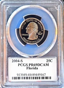 2004 S Clad Florida State Quarter PCGS PR69DCAM - Picture 1 of 2