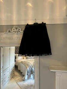 Topshop Black Evening Skirt Size 8 - Picture 1 of 6