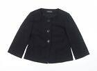 Betty Barclay Womens Black Jacket Blazer Size M Button